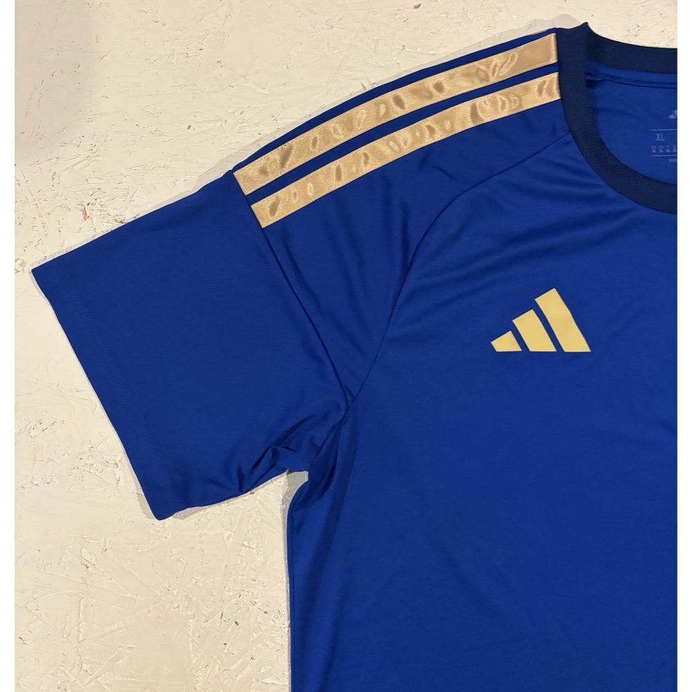 Adidas Authentic Italy Futbol Soccer 2025-2026 Jersey Men's XL Slim JY7588 Blue - Picture 4 of 10